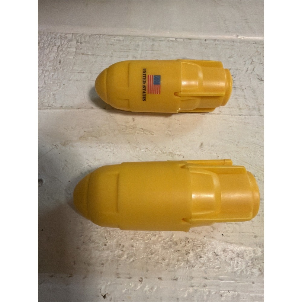GI Joe ARAH 1990 General Missile Bomb Mortar Lot X2 Part Accessory